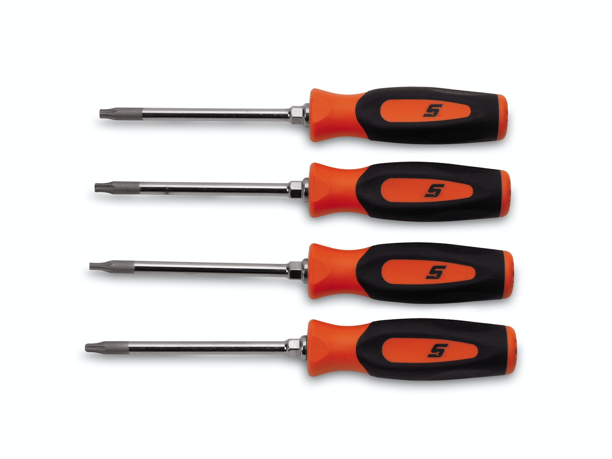 4 pc TORX® Instinct® Soft Grip Mini-Tip Screwdriver Set (Orange) | SGTX40BO 4 pc TORX® Instinct® Soft Grip Mini-Tip Screwdriver Set (Orange) | SGTX40BO